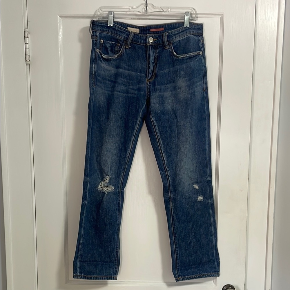 Pilcro Slim Boyfriend Crop Jeans